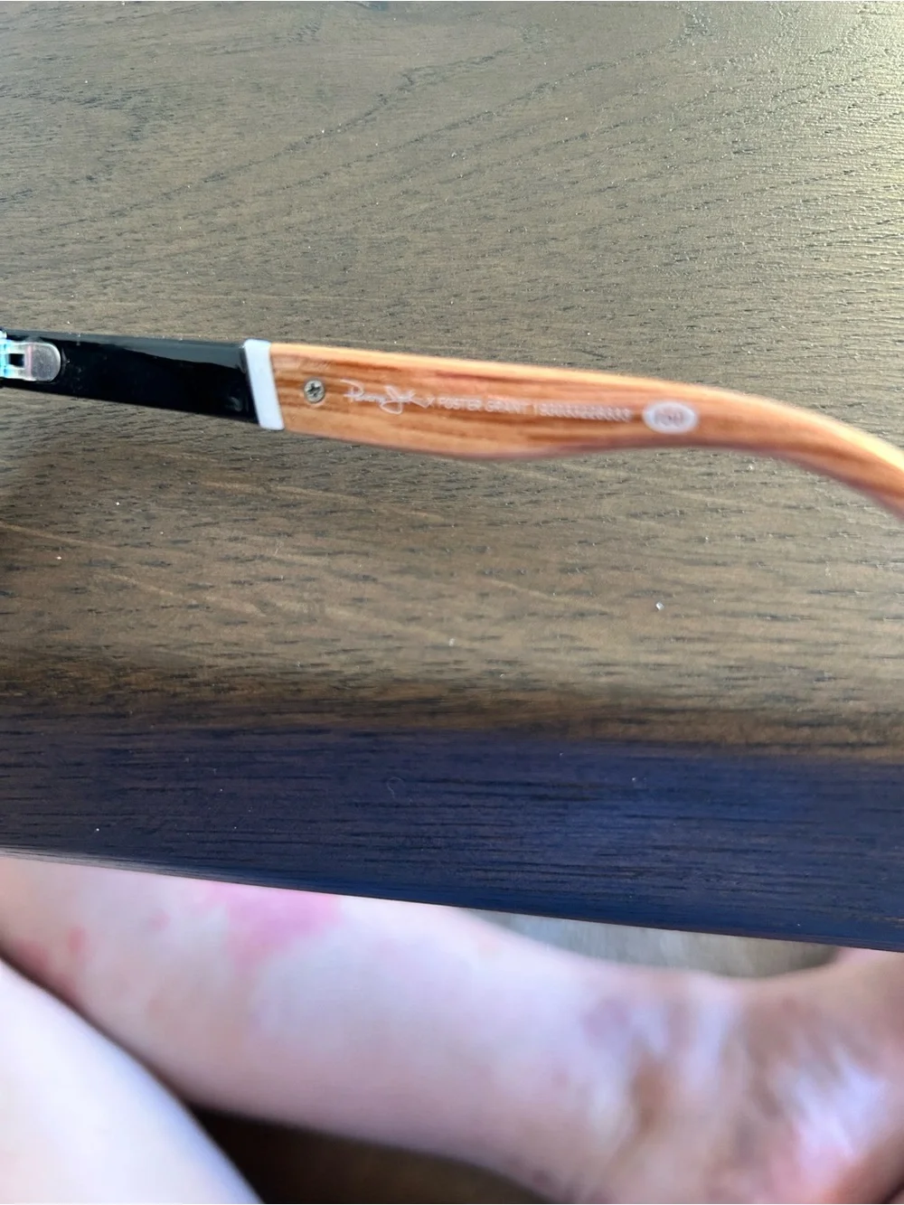 Panama Jack foster frame polarized wood grain sunglasses